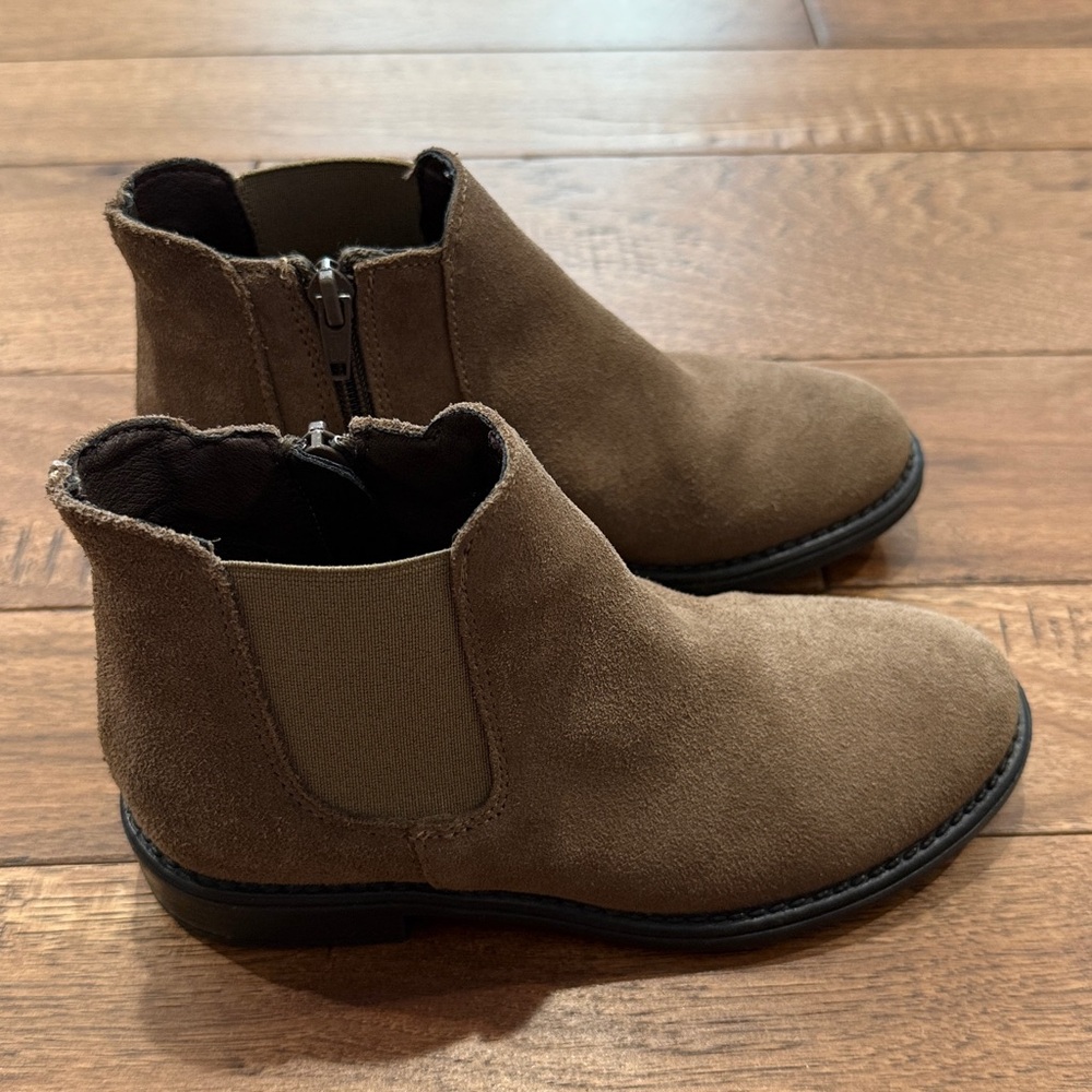 Enzo Tesoti Girls Brown Suede Ankle Boots - Size 32 Spain / US Girls 1